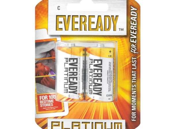 BULK PACK 20 X EVEREADY PLATINUM ALKALINE BATTERY LR14 C 2 PACK